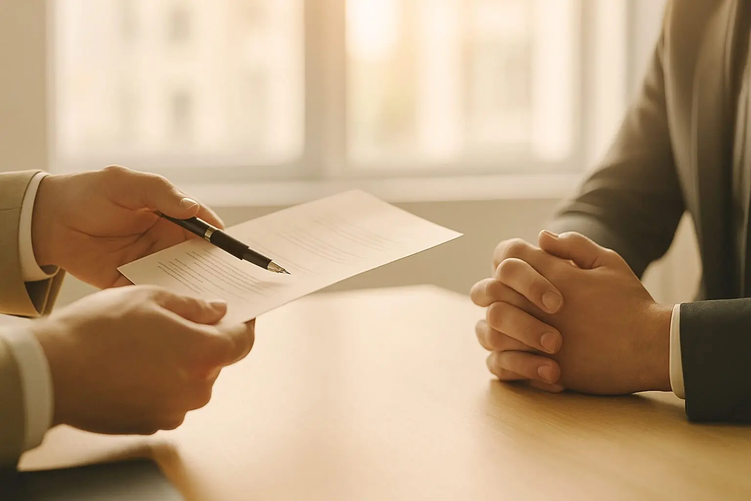 rozmowa, podpisanie umowy